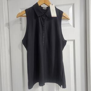 ❤️NWT❤️ CALIA by Carrie Underwood Black Sleeveless Blouse - Golf